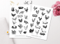 Preview: Vintage Farmtiere Sticker Set